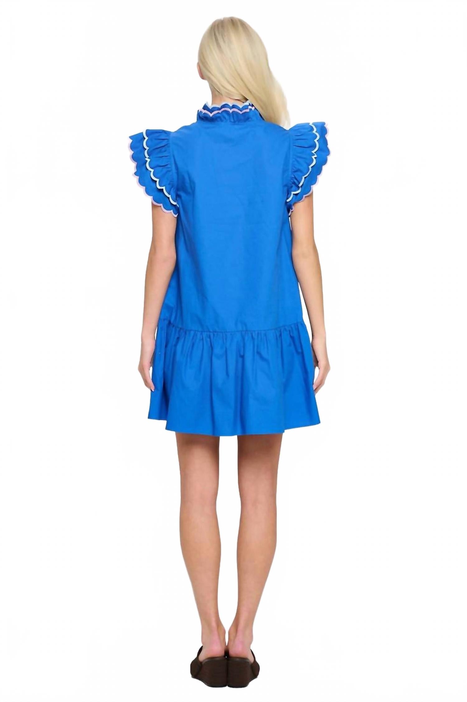 Azure Oasis Dress In Blue