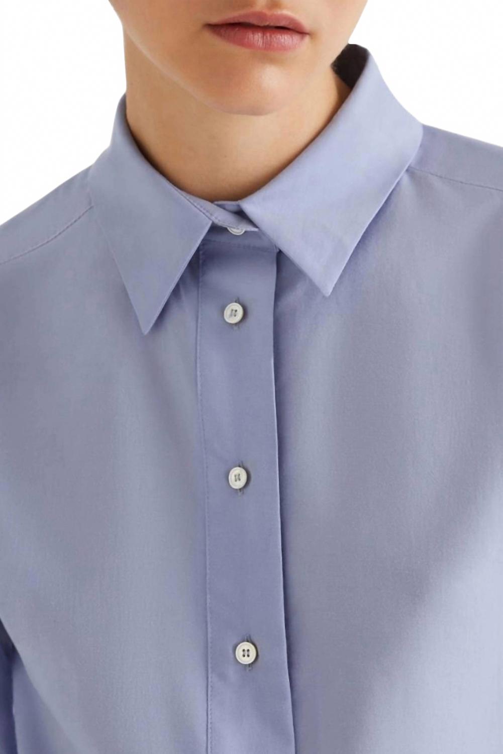 Orlaya Puff-Sleeves Shirt In Dust Blue