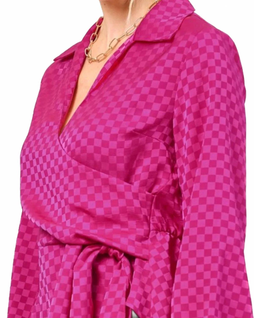 Fireside Long Sleeve Top In Fuchsia