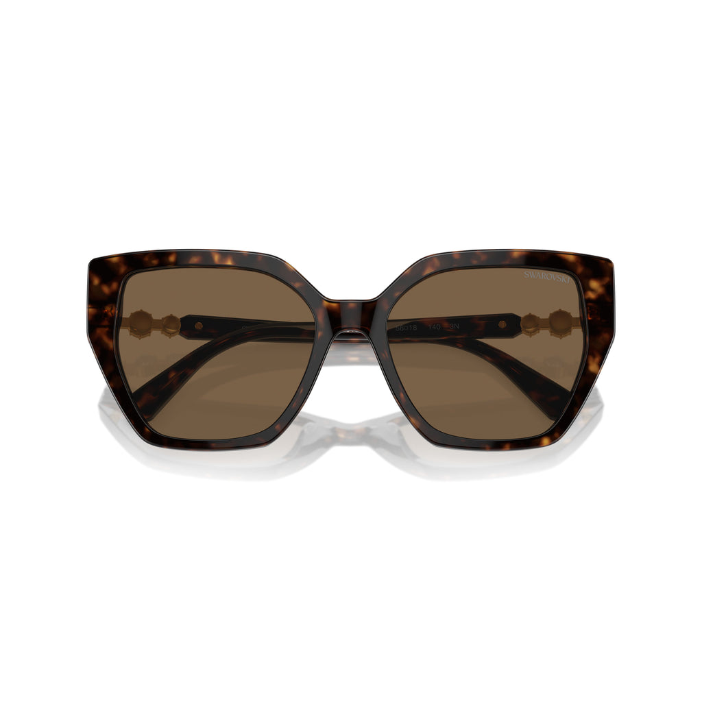 0Sk6016 Oversized Cat-Eye Sunglasses with Tortoiseshell Acetate