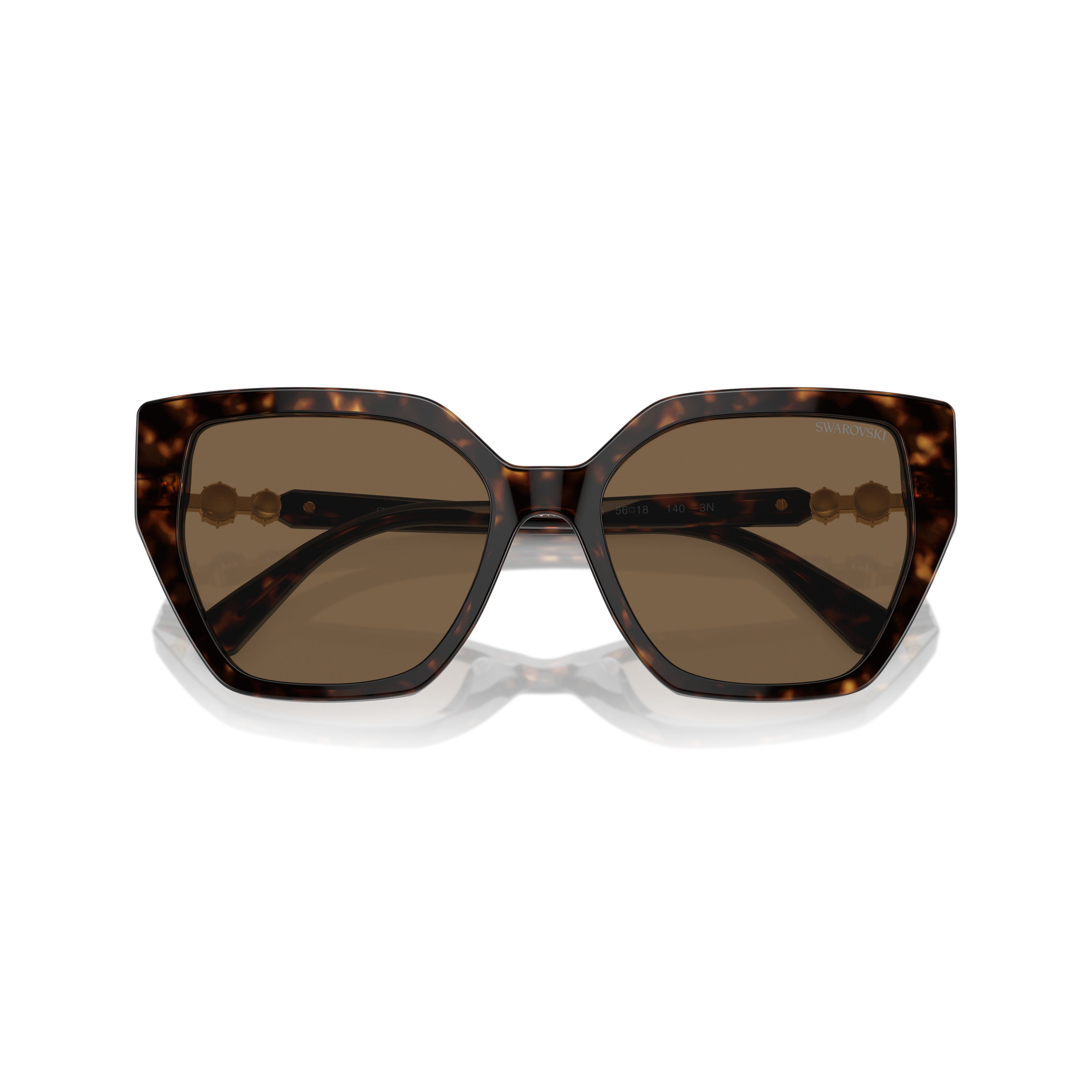 0Sk6016 Oversized Cat-Eye Sunglasses with Tortoiseshell Acetate