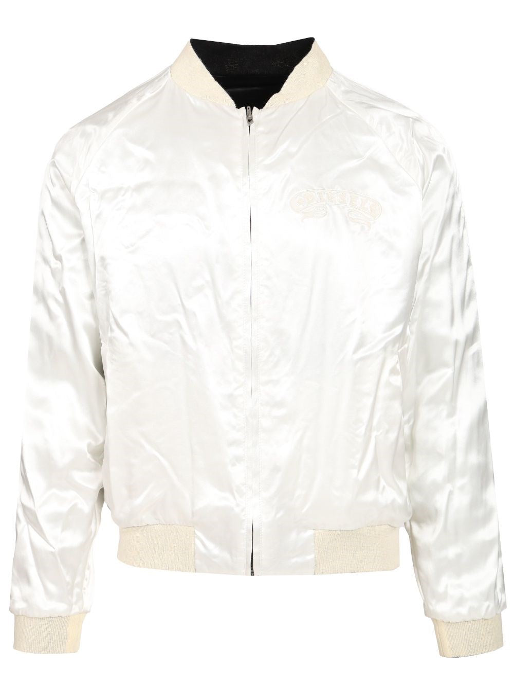 Diesel Men Reversible Satin Bomber Jacket