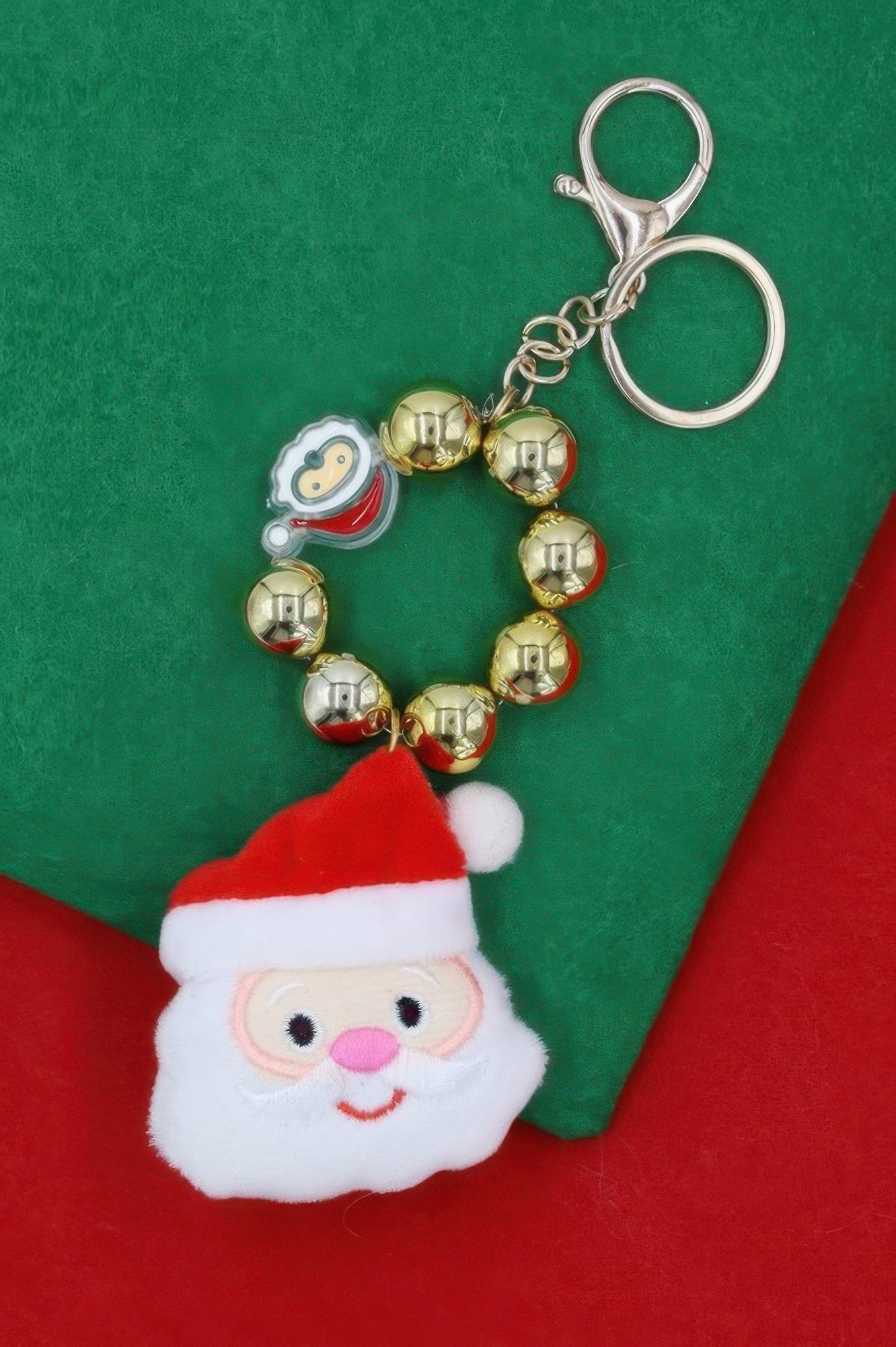 Jingle Claus Seasonal Keychain for Keys & Bags