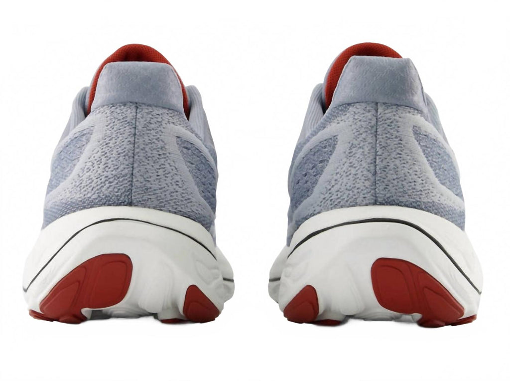Men's Fresh Foam X Vongo V6 Running Shoes In Aluminum Grey Brick Red
