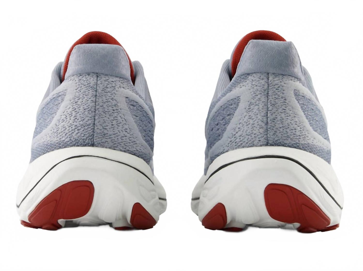 Men's Fresh Foam X Vongo V6 Running Shoes In Aluminum Grey Brick Red