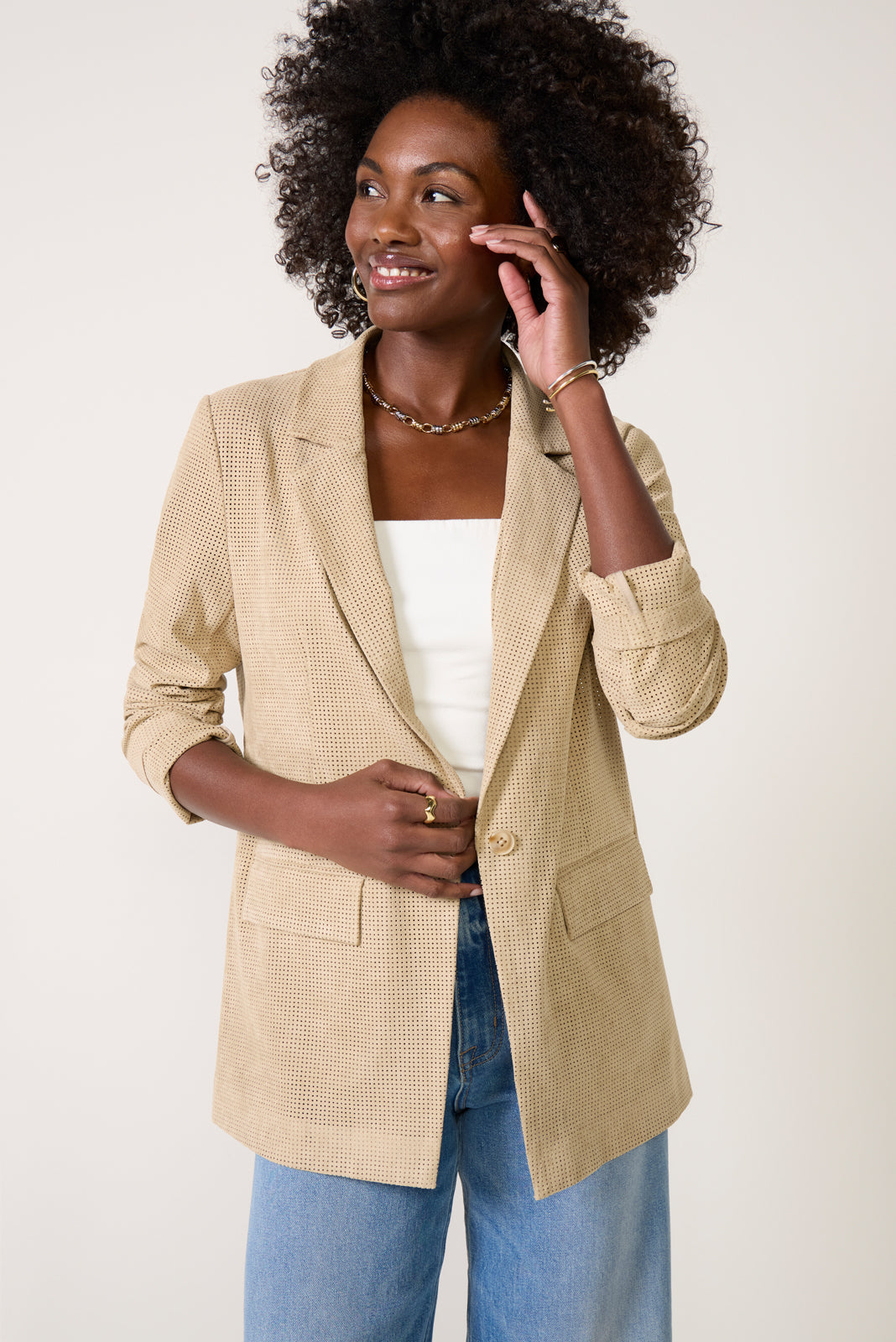 Women's Weston Perforated Blazer