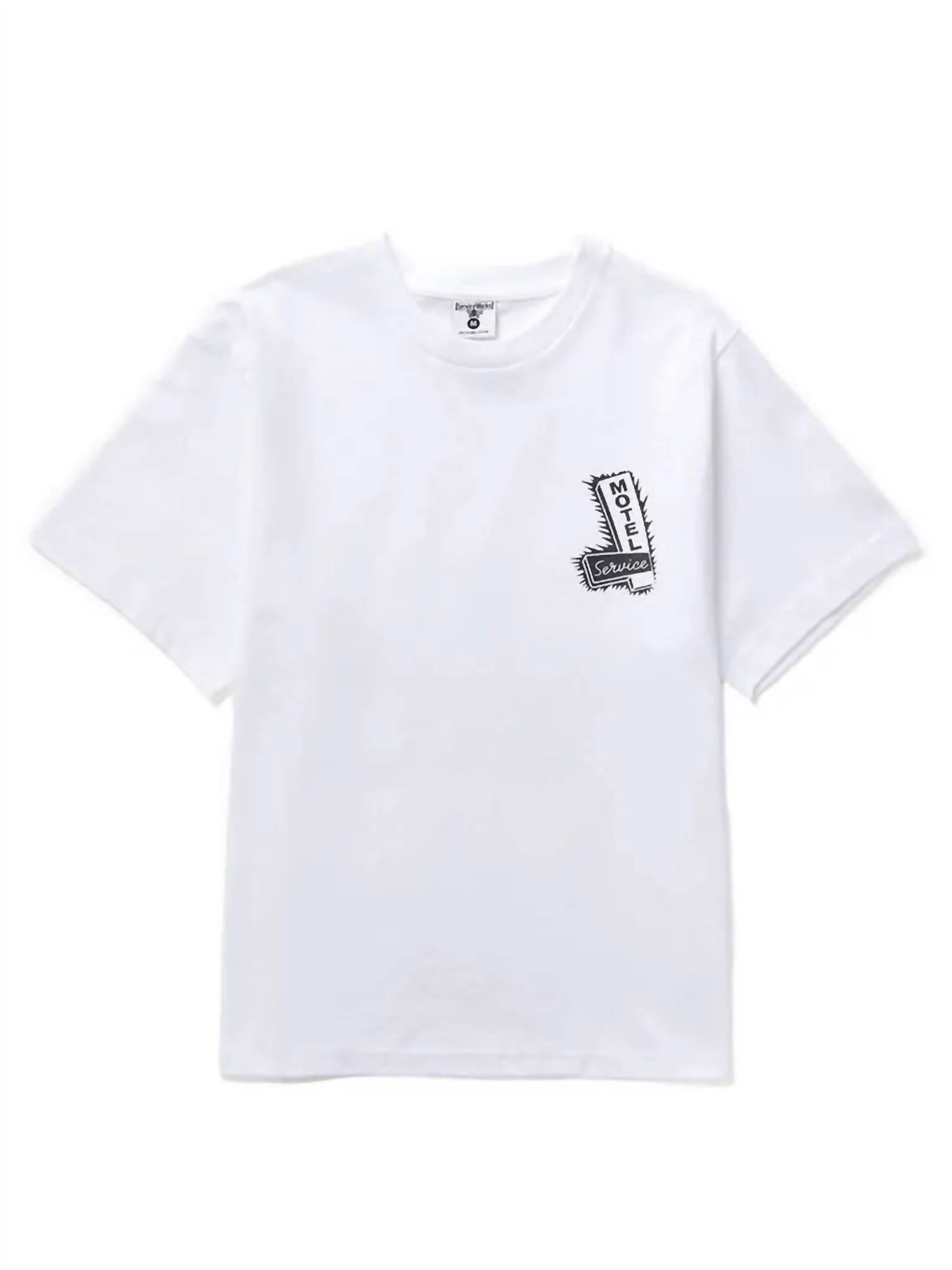 Unisex Motel Tee In White