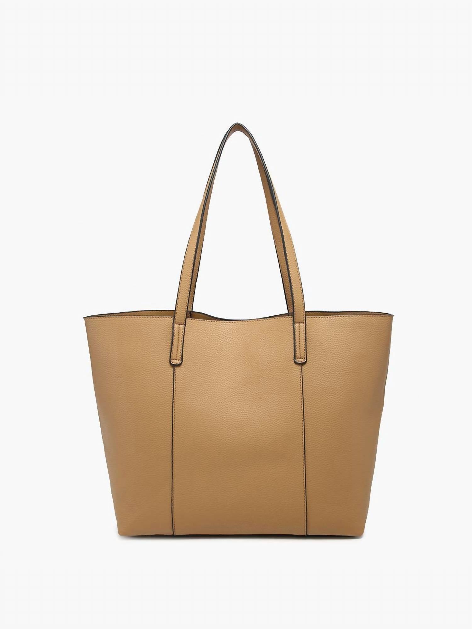 Women's Millie Classic Paneled Tote Bag In Tan