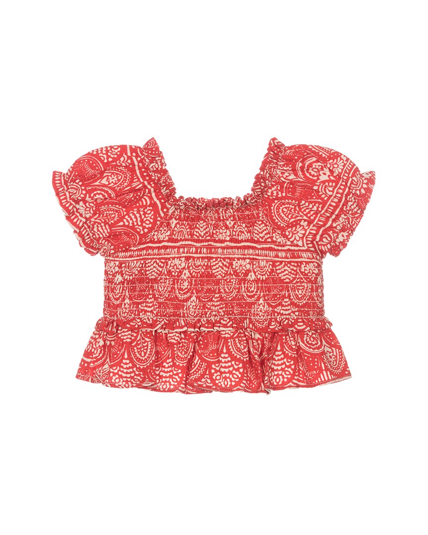 Mayoral Guipure Print Blouse