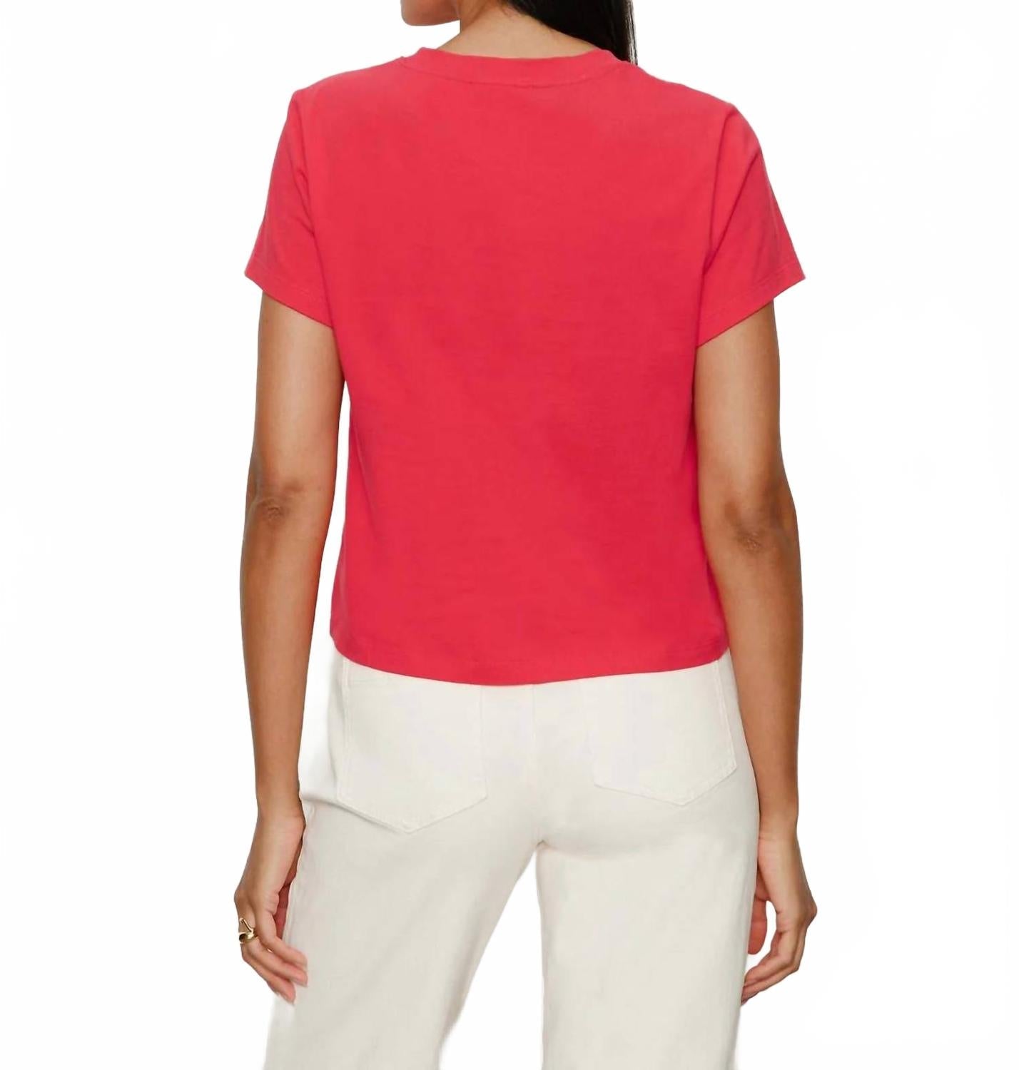 Timeless Crewneck Tee In Tulip