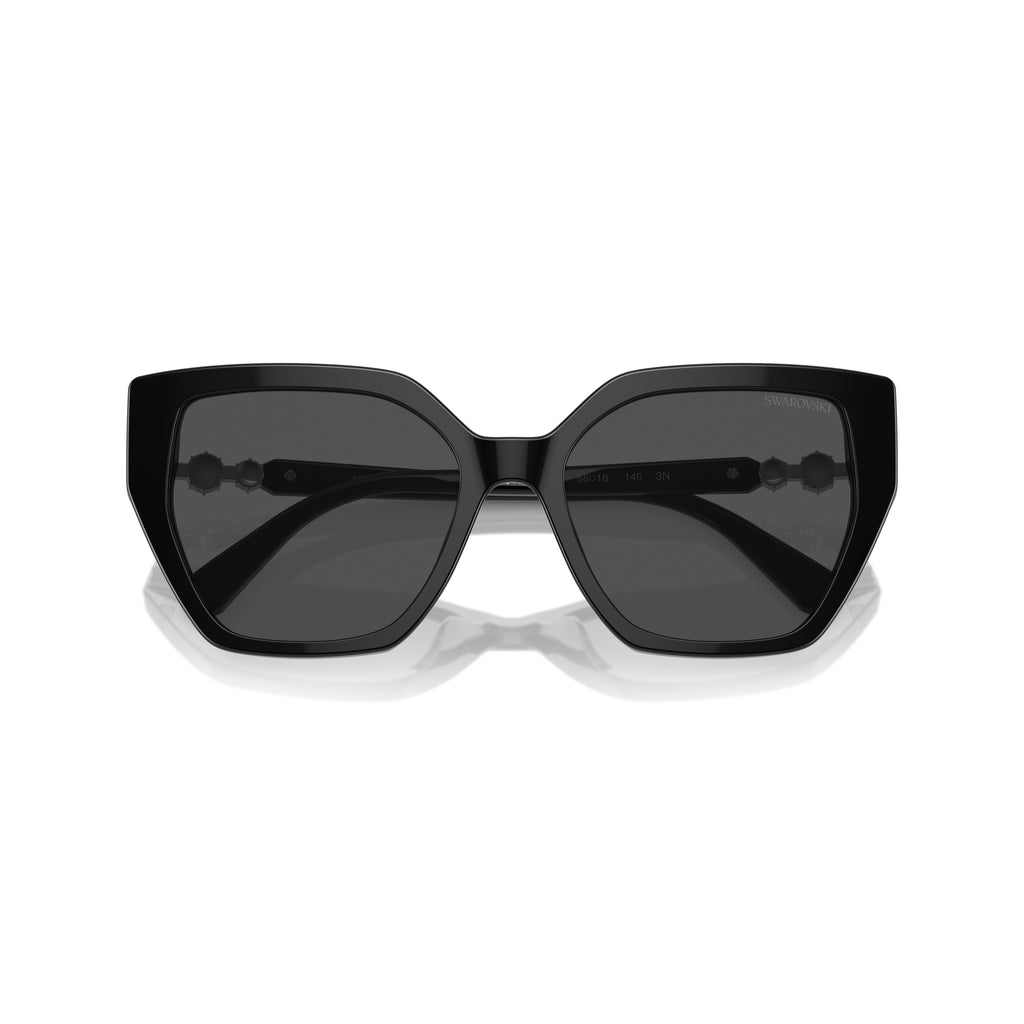 0Sk6016 Oversized Square Frame Sunglasses with Crystal Accents