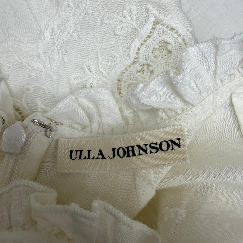 Ulla Johnson Halsey Blouse in White Cotton
