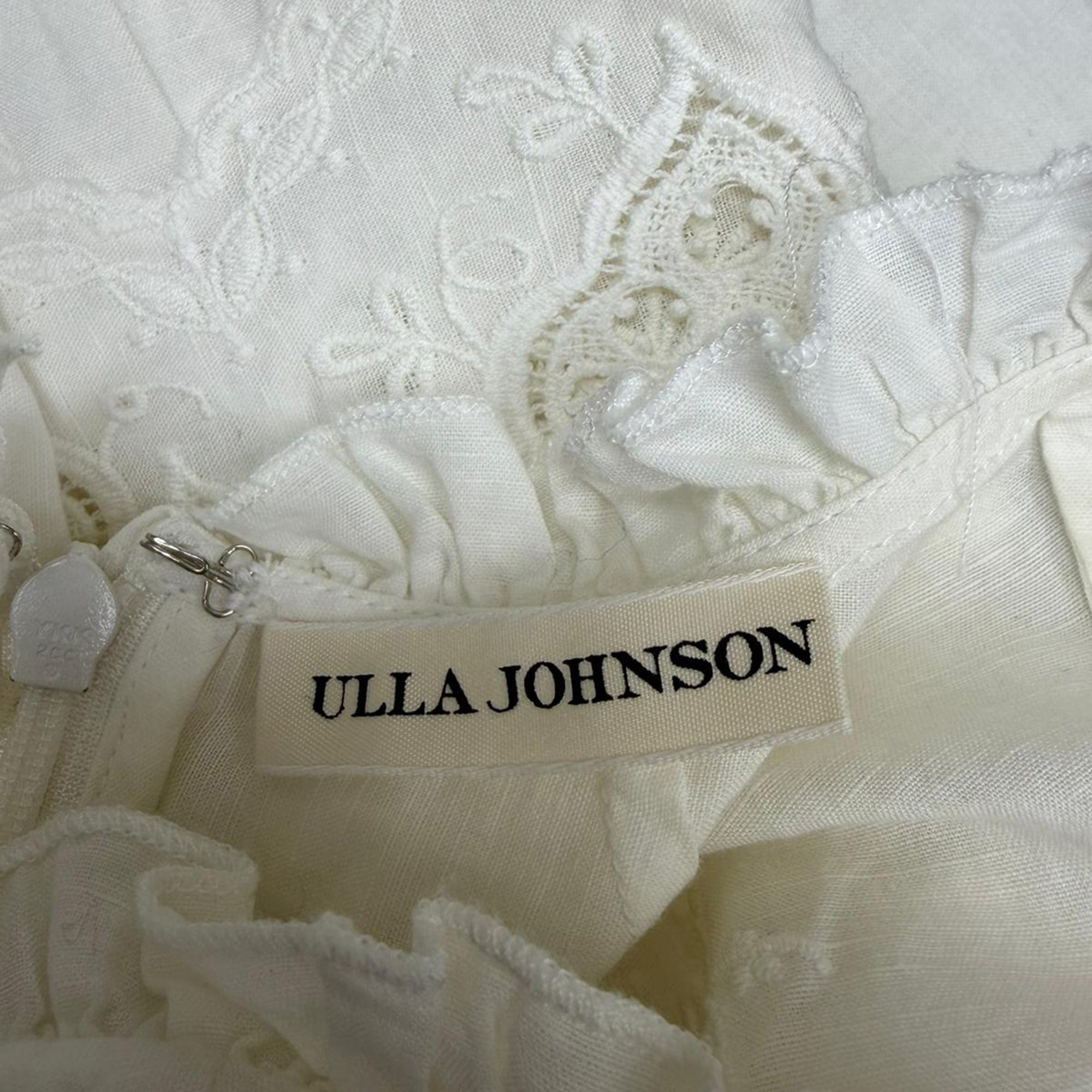 Ulla Johnson Halsey Blouse in White Cotton