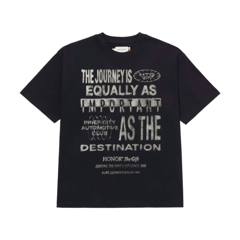 Men's Travelled Journey Tee In Black