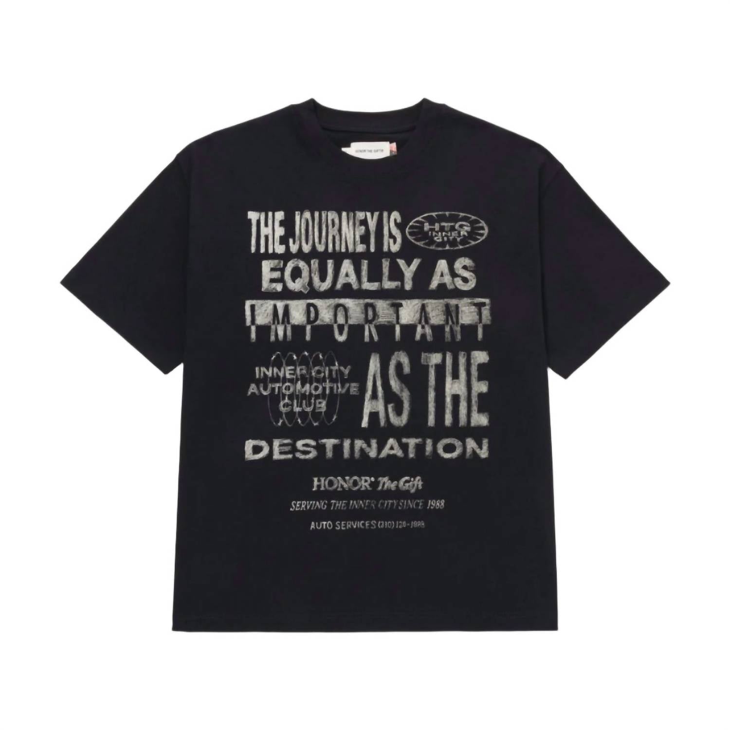 Men's Travelled Journey Tee In Black