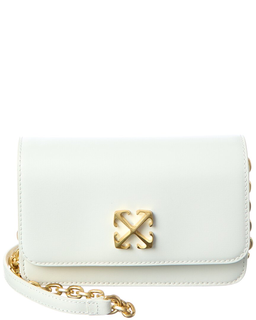 Off-White Jitney Leather Wallet On Chain