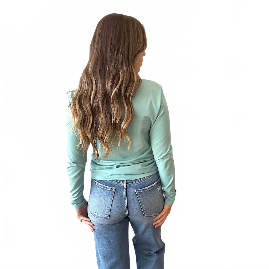 Gobble Long Sleeve Tee In Blue Multi