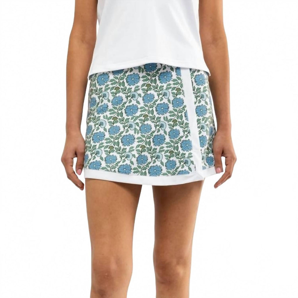 Birdie Skort In Sea Salt Floral