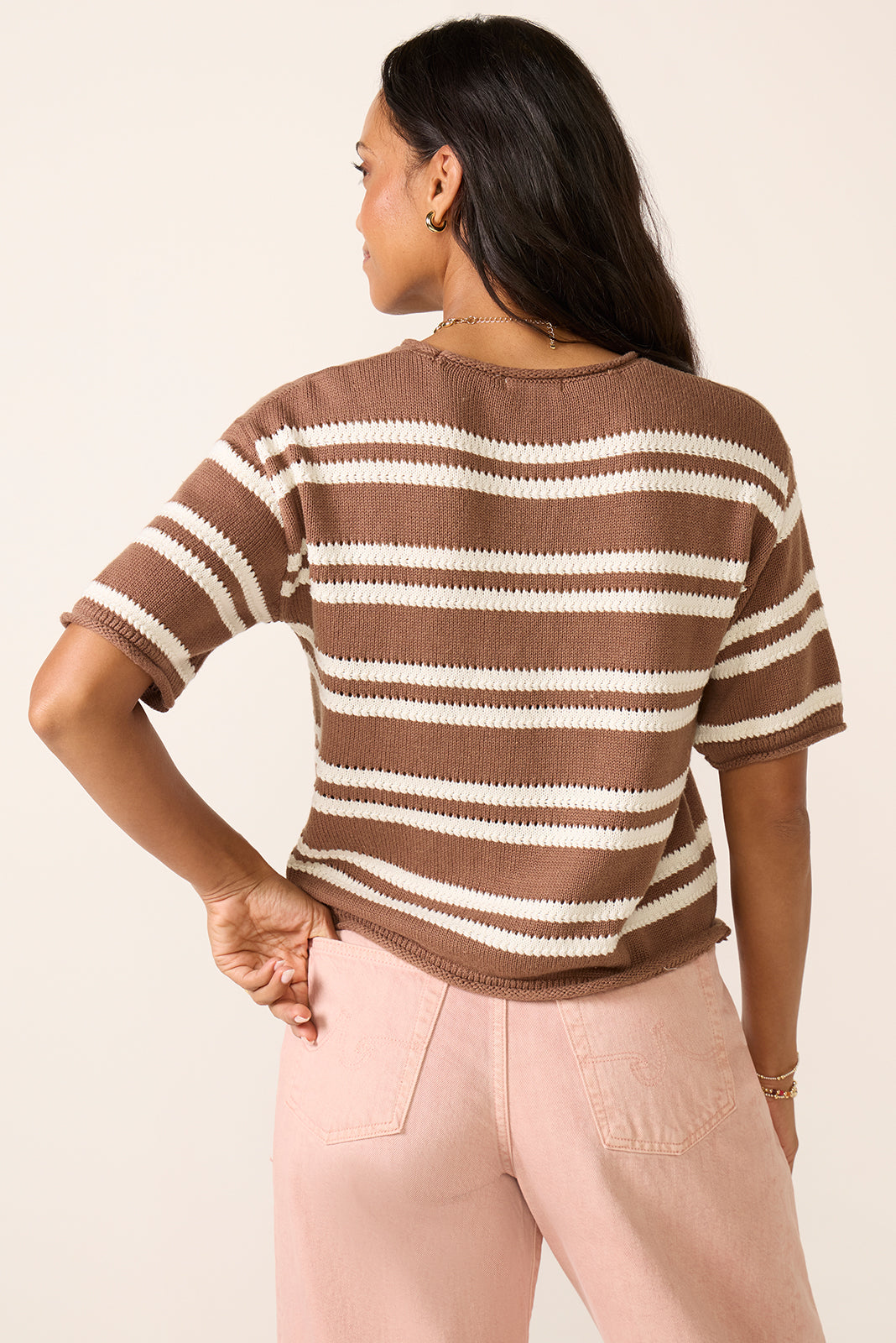 Women's Short Sleeve Prado Sweater Top
