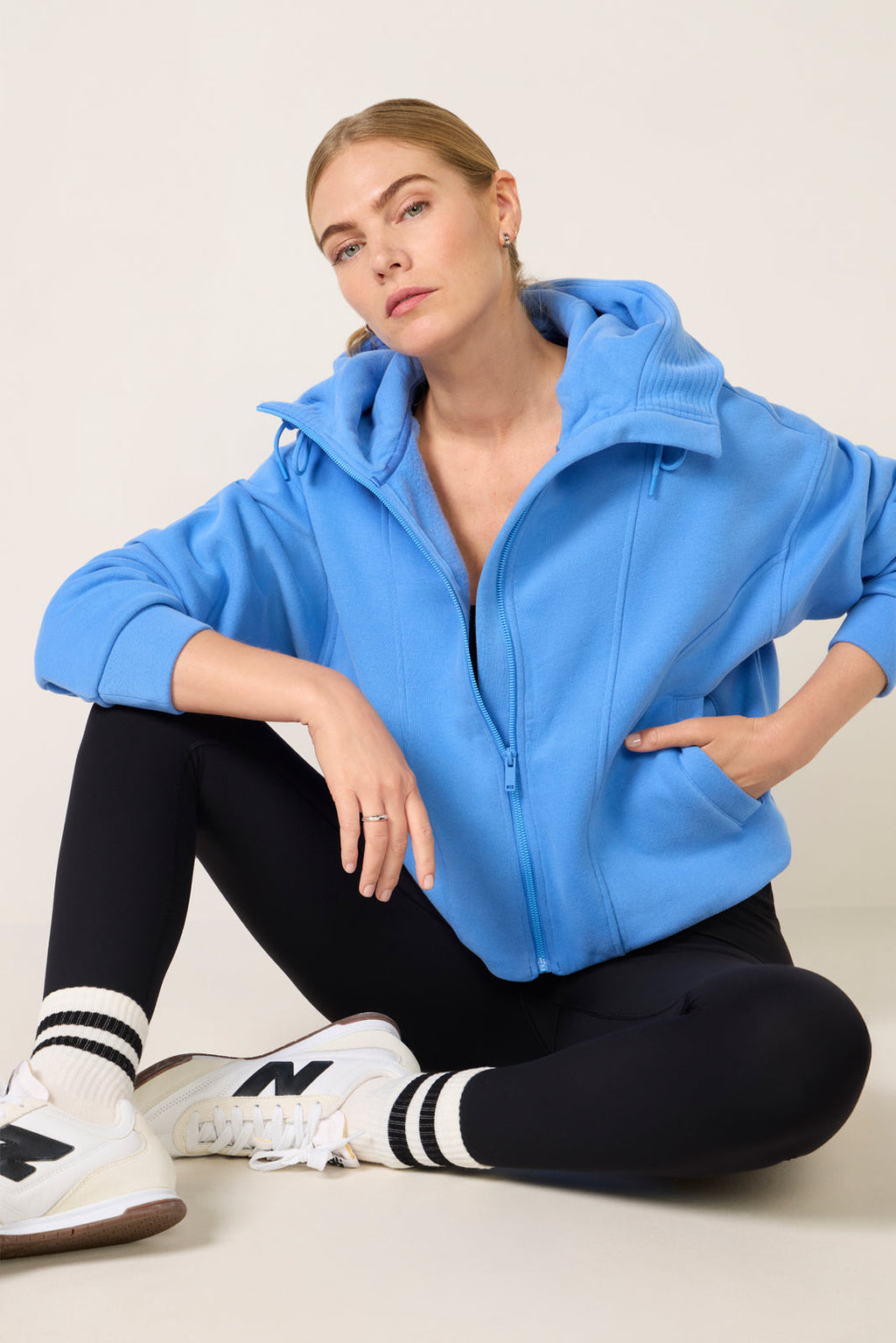 Women's Cotton Fleece Zip Up Hoodie