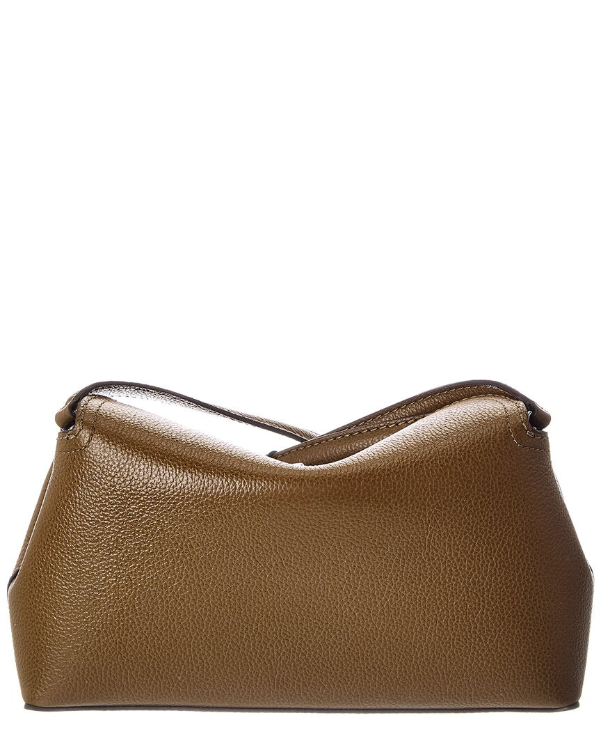 TOTEME T Lock Leather Clutch