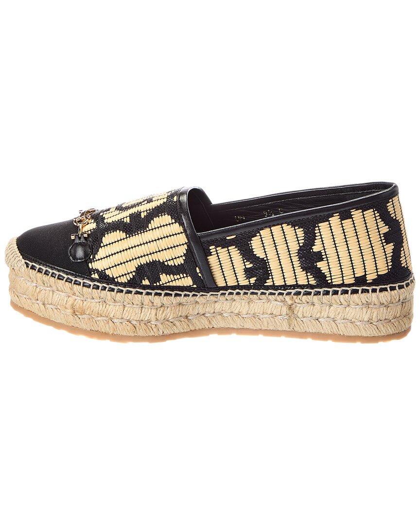 Ferragamo Kim Raffia Espadrille