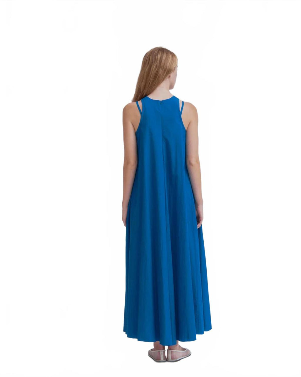 Double Strap Dress In Cerulean