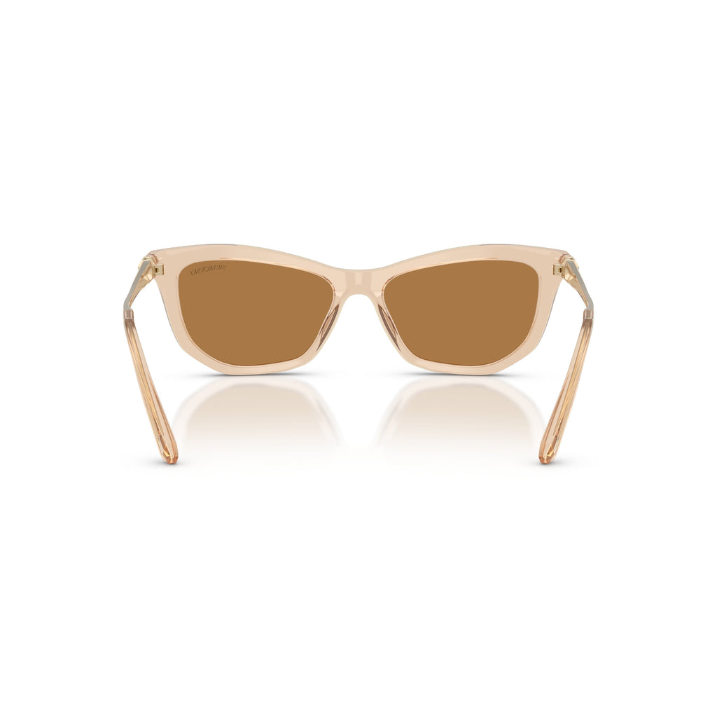 0Sk6057 Translucent Acetate Sunglasses with Angular Frame