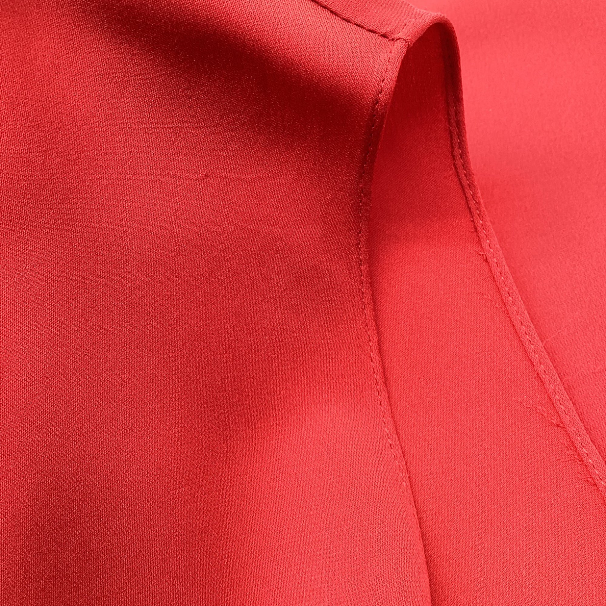 Theory Sleeveless Tank Top in Burgundy Silk