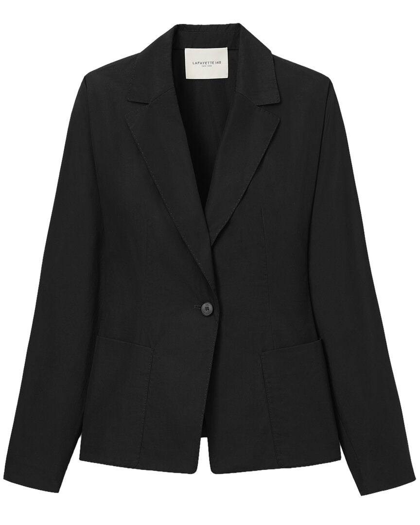 Lafayette 148 New York Petite Pintuck Back Jacket