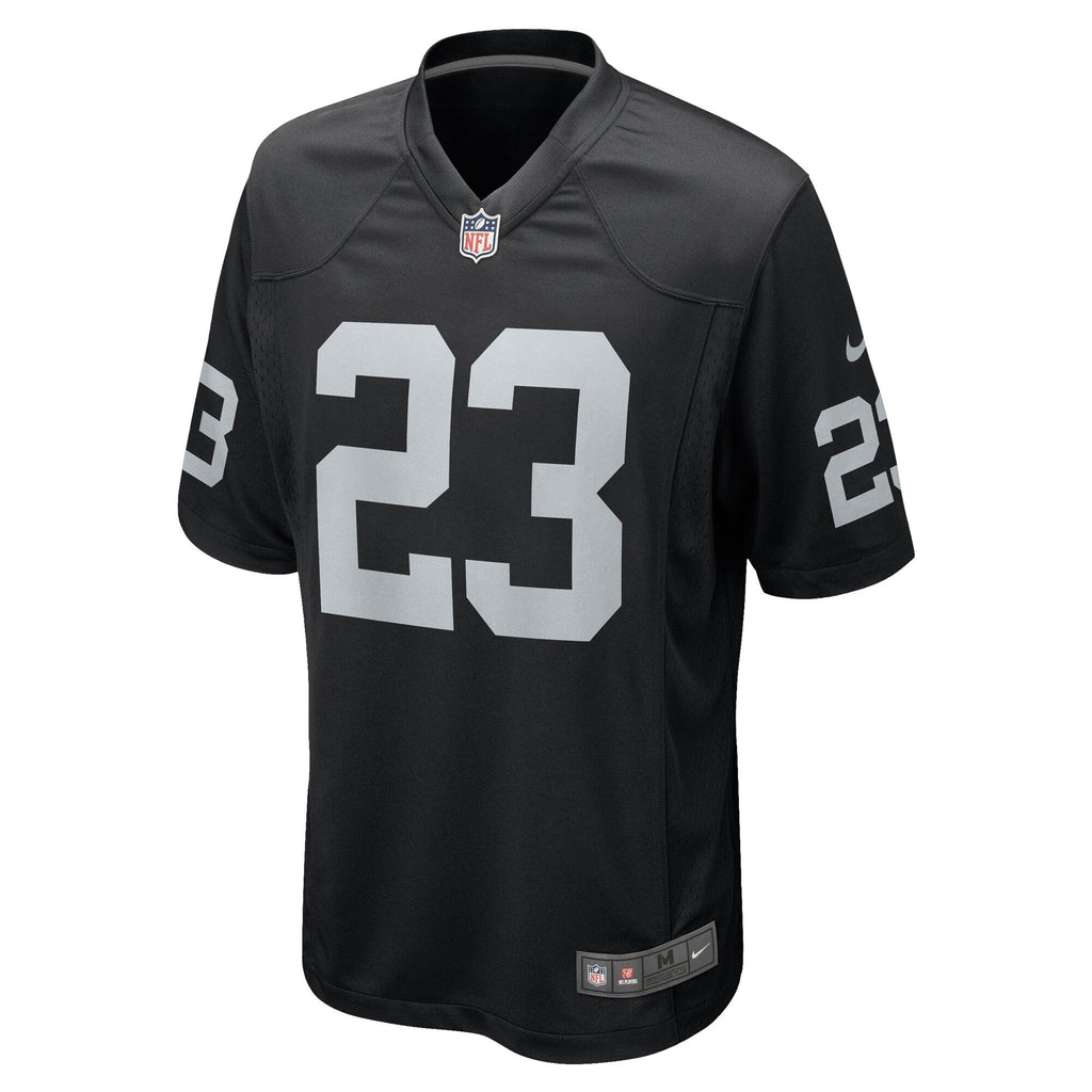 Las Vegas Raiders David Long Jr. Black Team Game Jersey