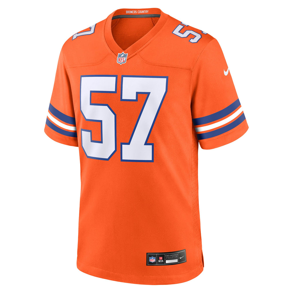 Denver Broncos Tom Jackson Orange Retired Player Alternate Game Jersey