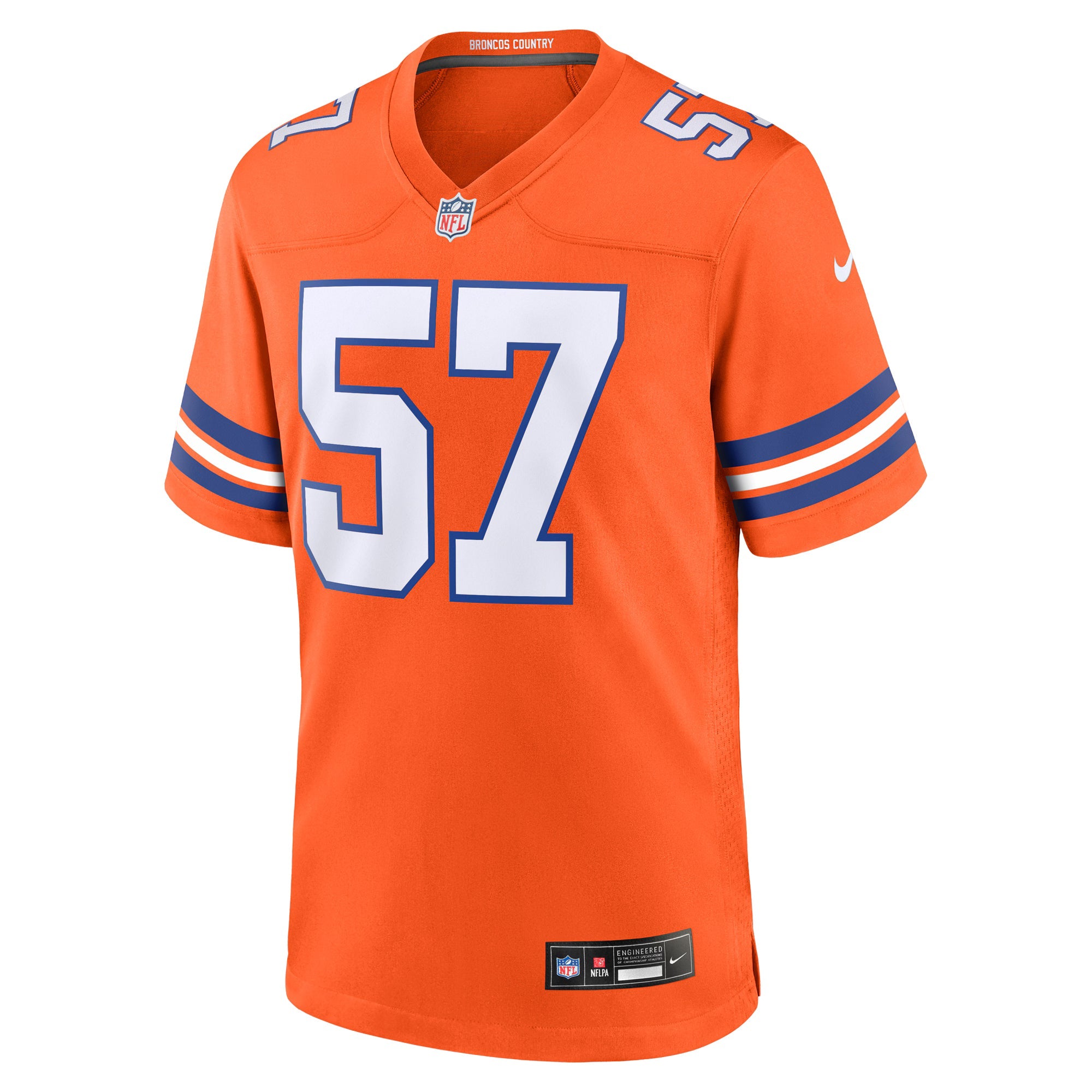 Denver Broncos Tom Jackson Orange Retired Player Alternate Game Jersey