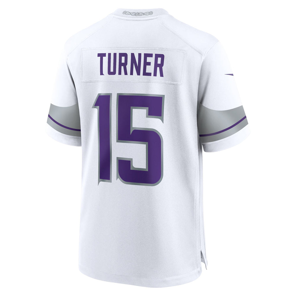 Minnesota Vikings Dallas Turner White Alternate Game Jersey