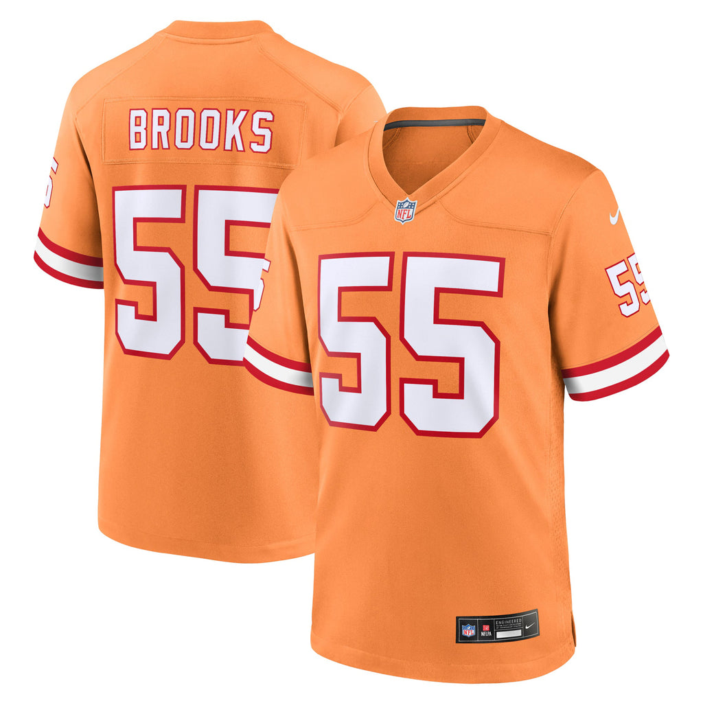 Tampa Bay Buccaneers Derrick Brooks Orange Throwback Game Jersey