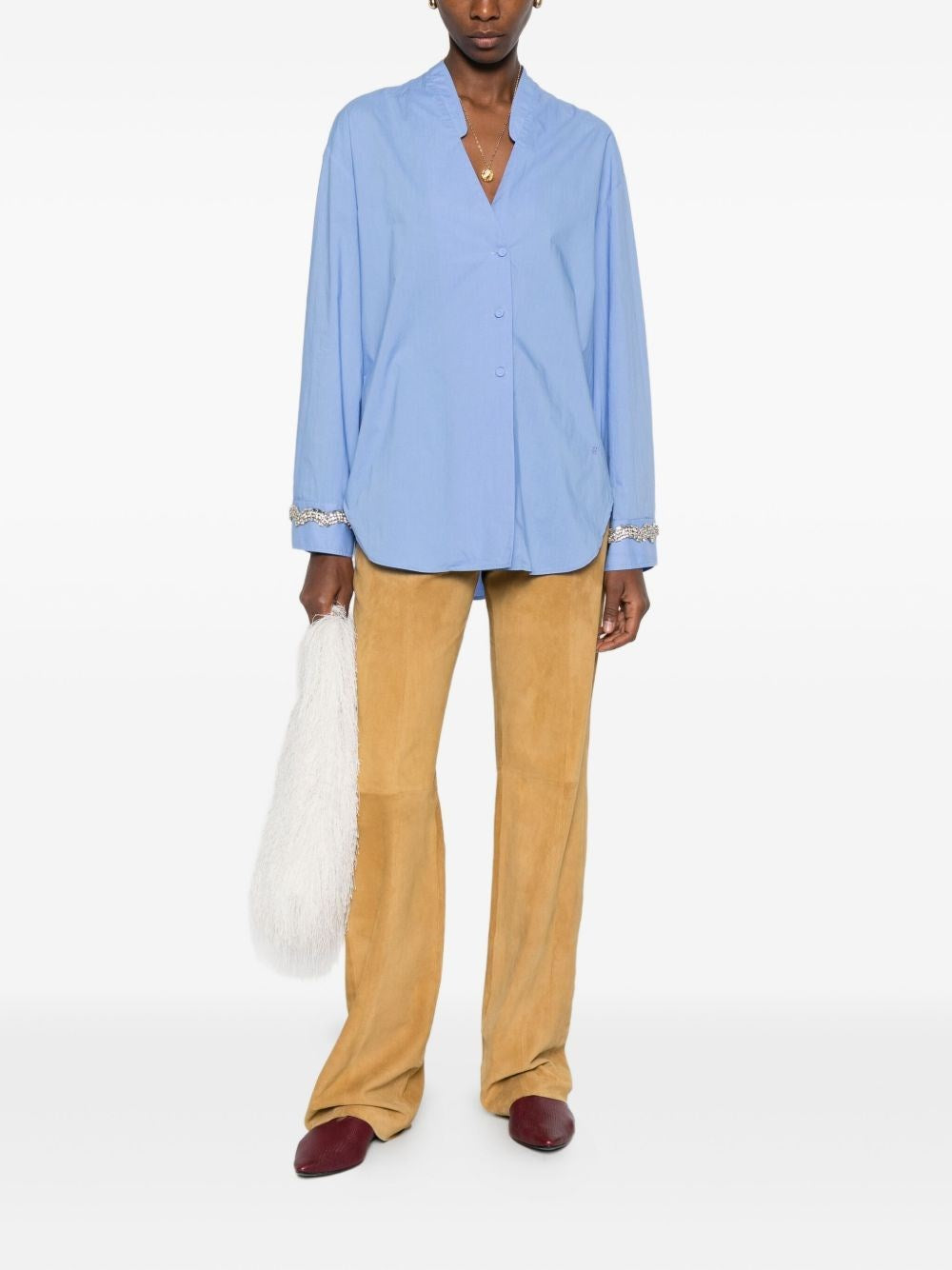 Forte_Forte Women Men's Shirt With Embroidery