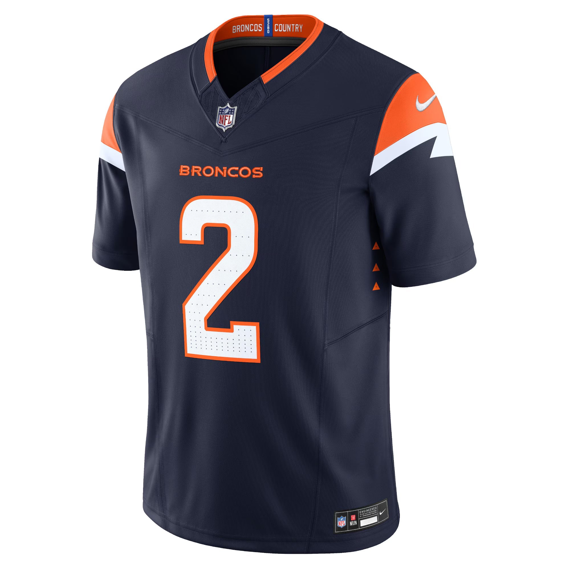 Denver Broncos Patrick Surtain II Navy Mile High Collection Vapor F.U.S.E. Limited Jersey