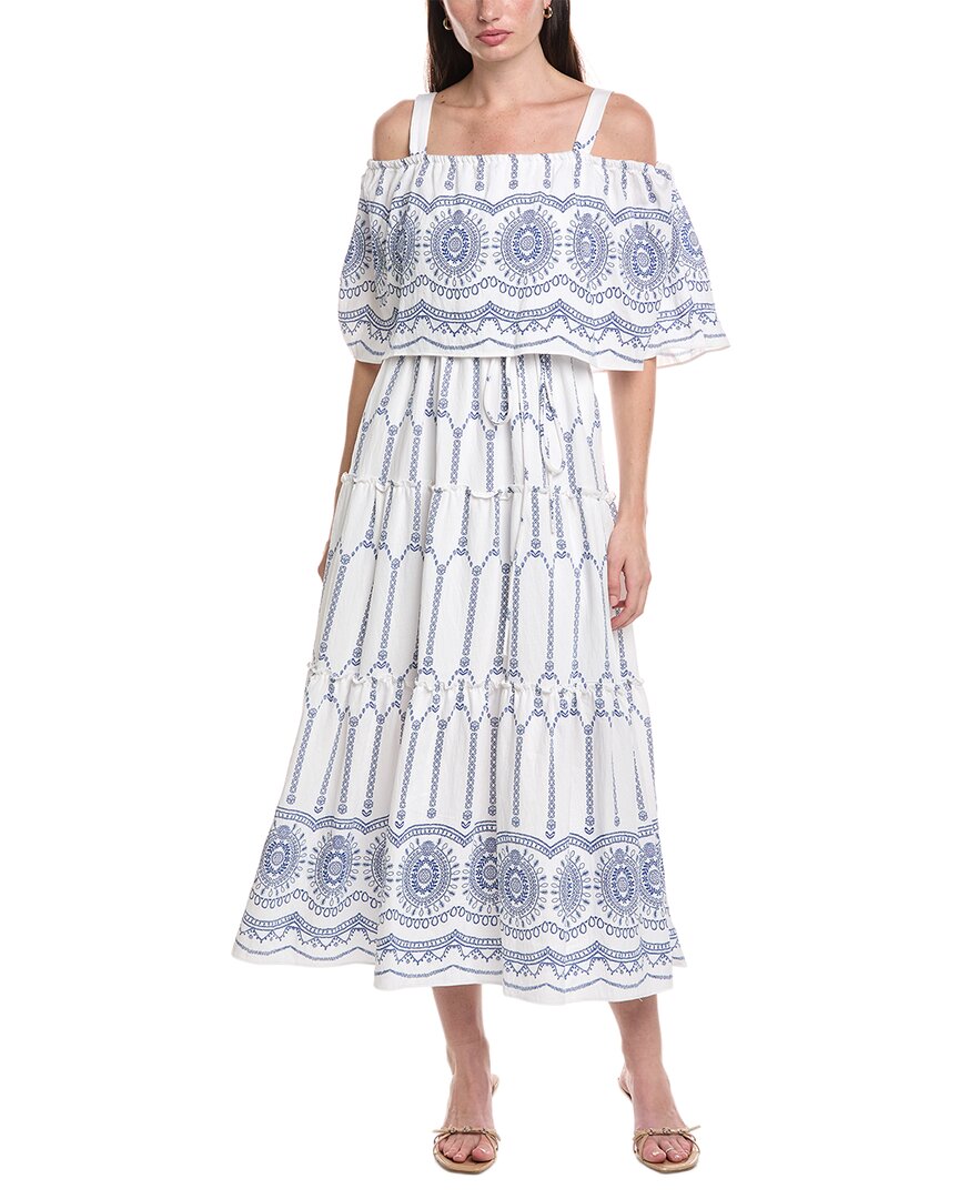 Maison Tara Printed Stone Midi Dress