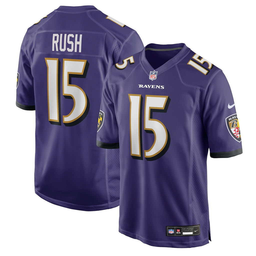 Baltimore Ravens Cooper Rush Purple Team Game Jersey