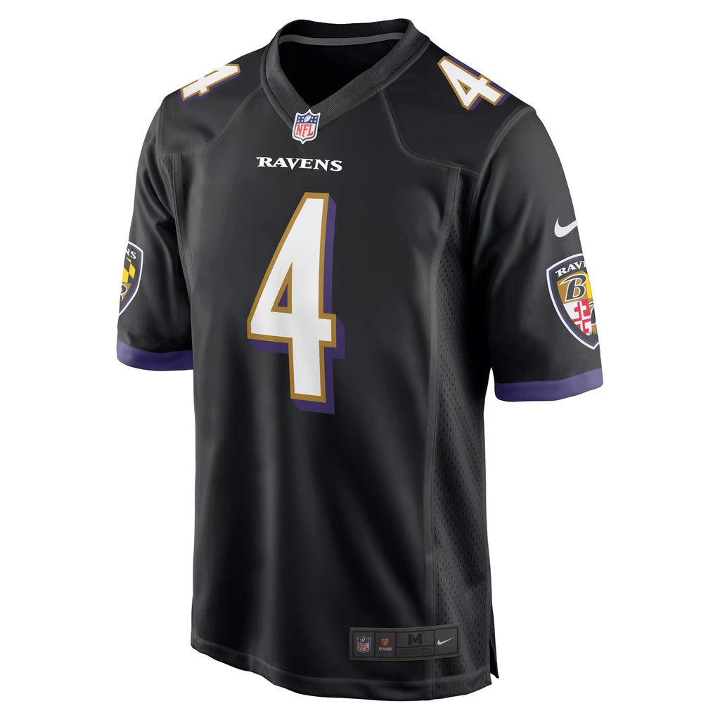 Baltimore Ravens Zay Flowers Black Alternate Game Jersey