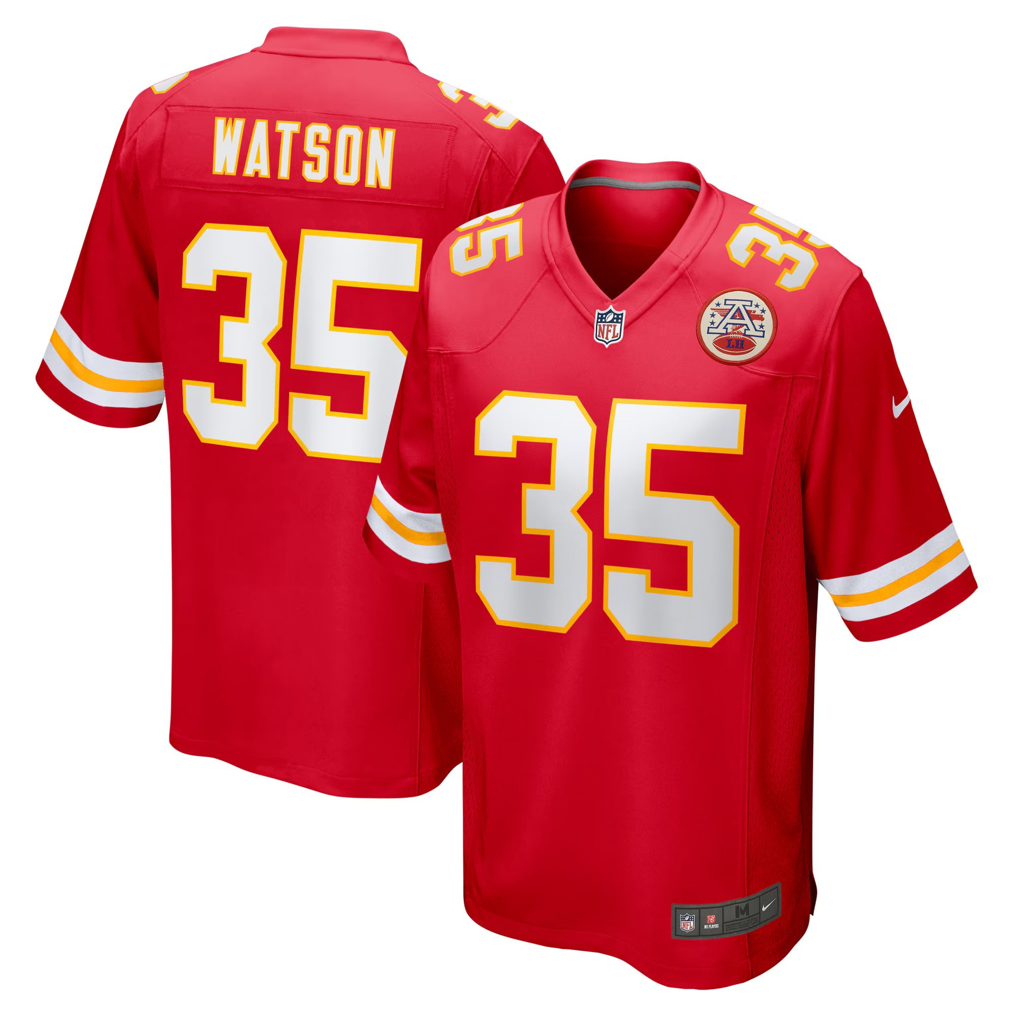 Kansas City Chiefs Jaylen Watson Red Game Player Jersey