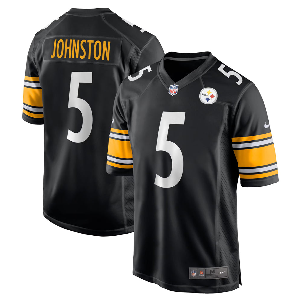 Pittsburgh Steelers Cameron Johnston Black Game Jersey