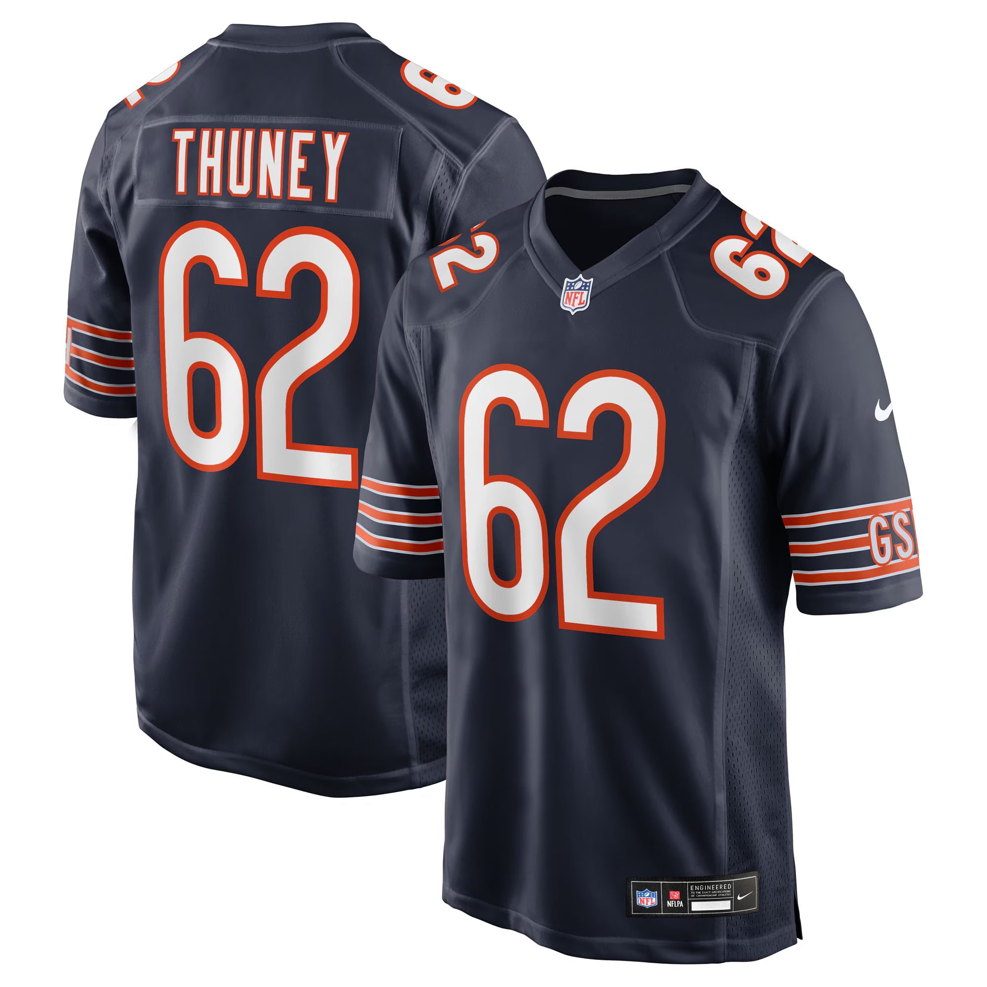 Chicago Bears Joe Thuney Navy Team Game Jersey