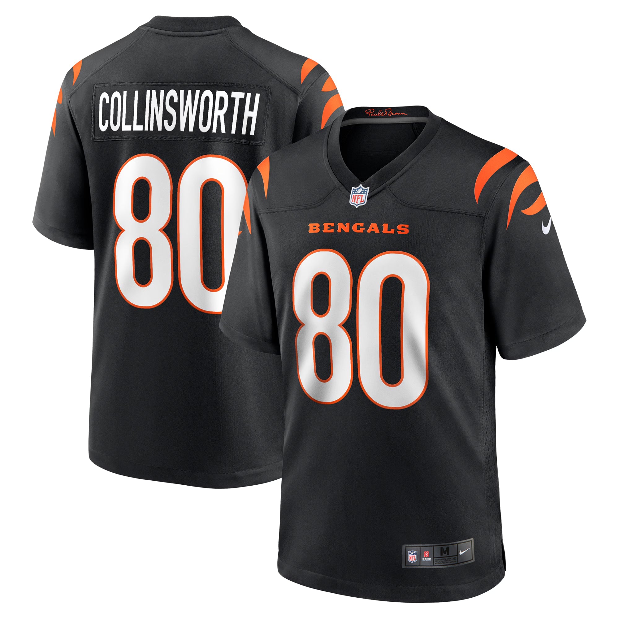 Cincinnati Bengals Cris Collinsworth Black Team Retired Player Game Jersey