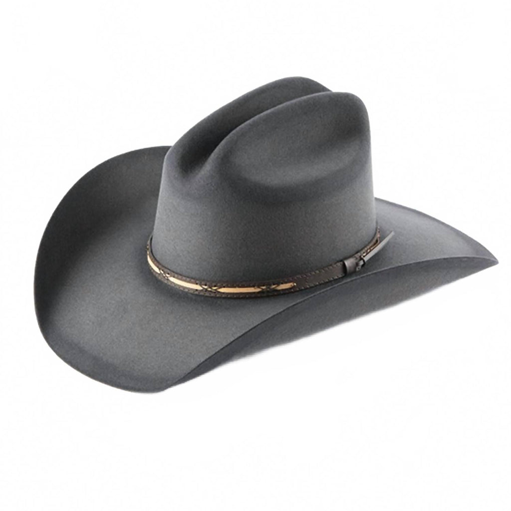 Jason Aldean Rearview Town 4X Felt Cowboy Hat In Granite Distressed
