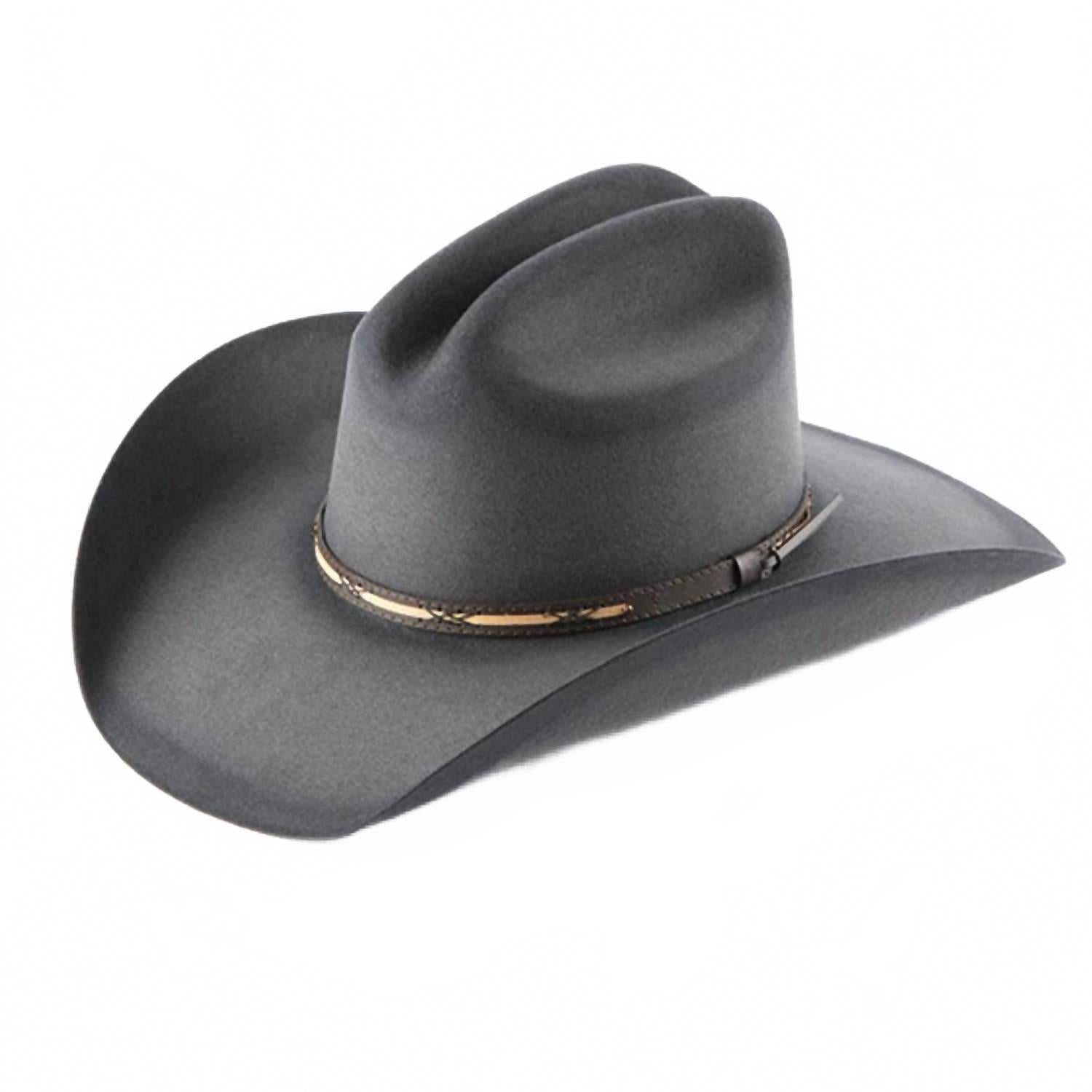 Jason Aldean Rearview Town 4X Felt Cowboy Hat In Granite Distressed