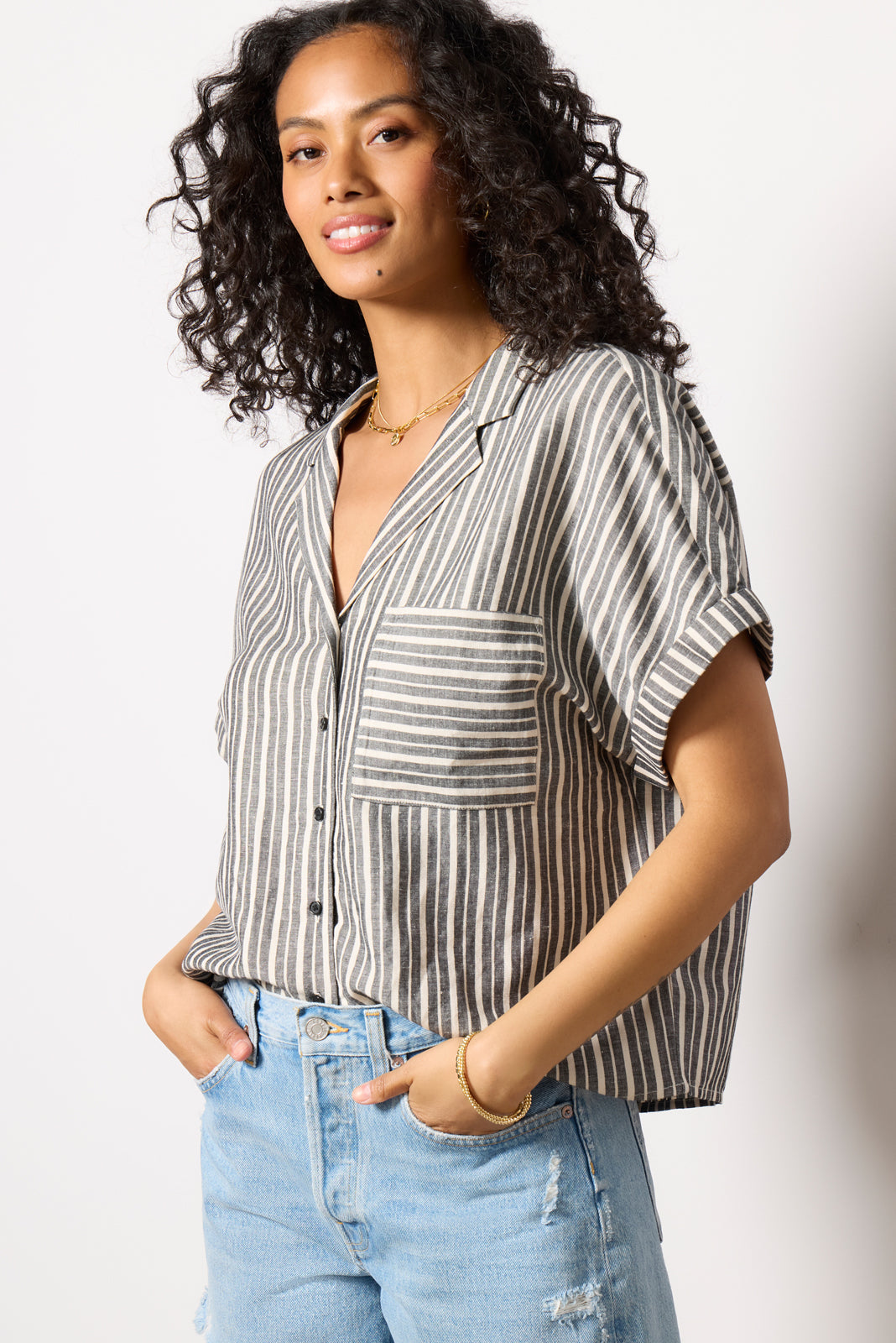 Women's Sophia Linen Resort Shirt