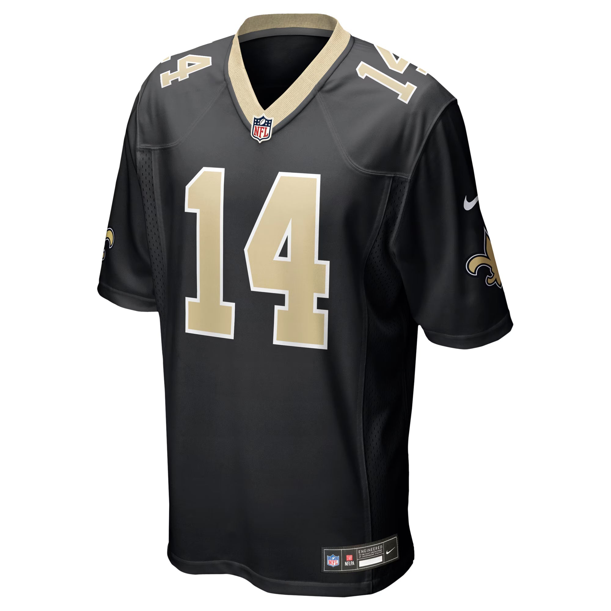 New Orleans Saints Devaughn Vele Black Team Game Jersey
