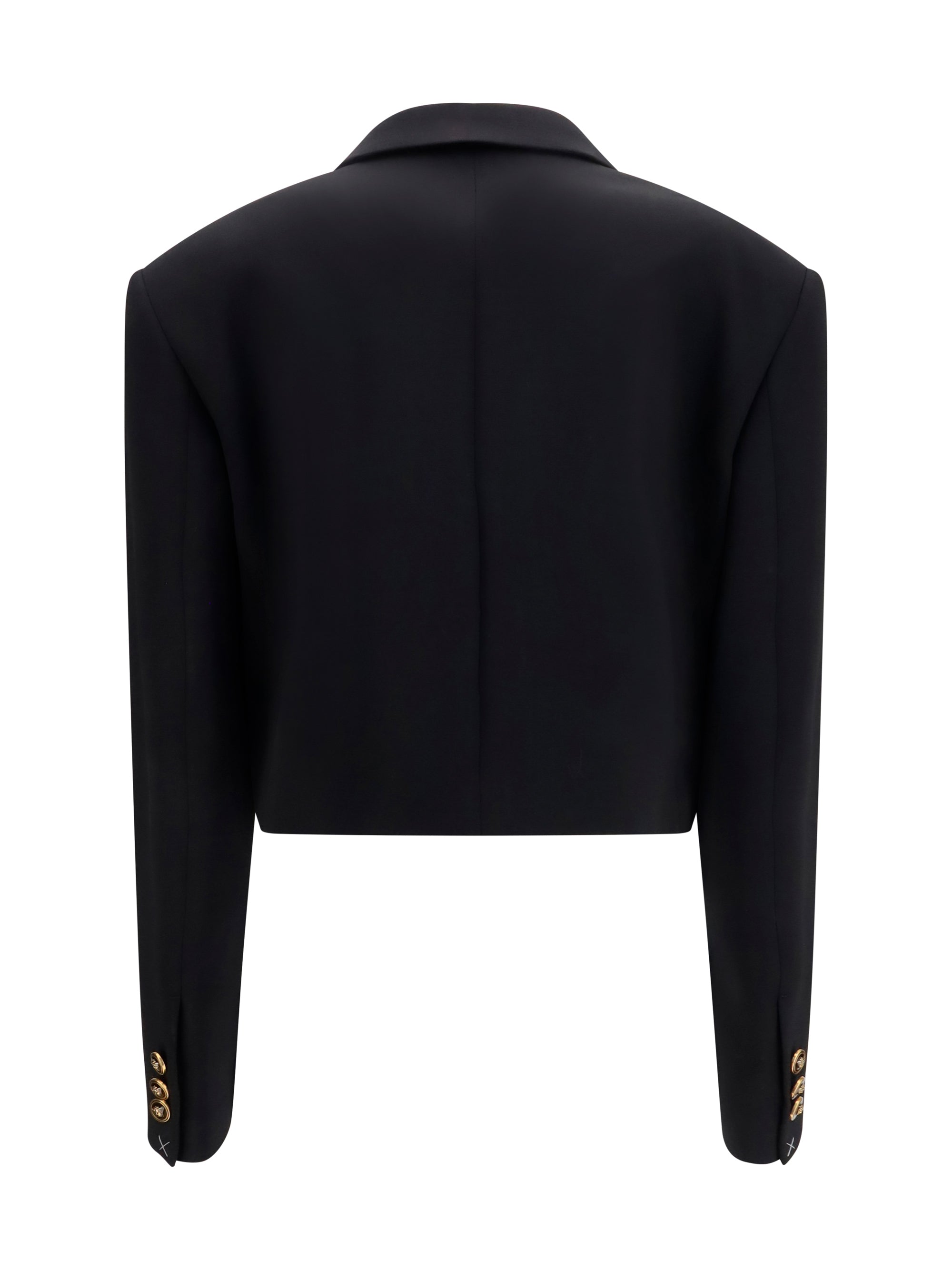Versace Women Cropped Wool Blazer