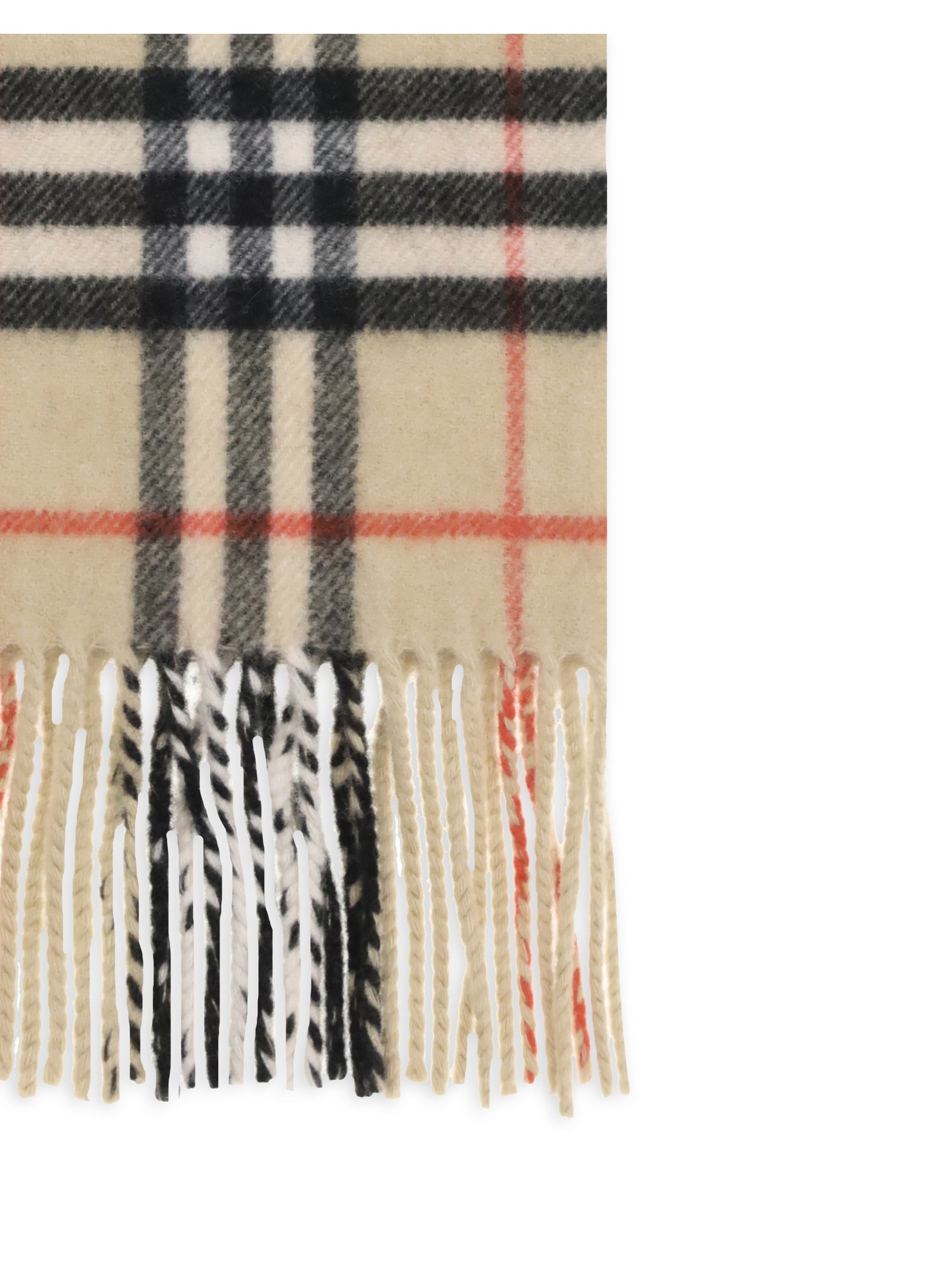 Burberry Men Thin Cashmere Check Scarf